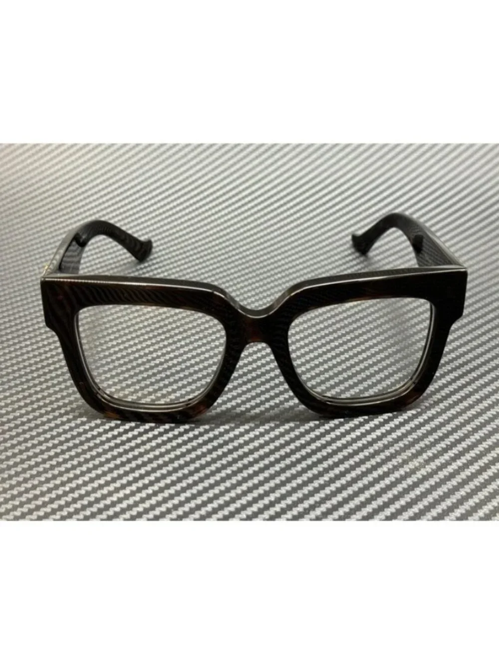 New Gucci Women Brown Havana Eyeglasses 52-20-145